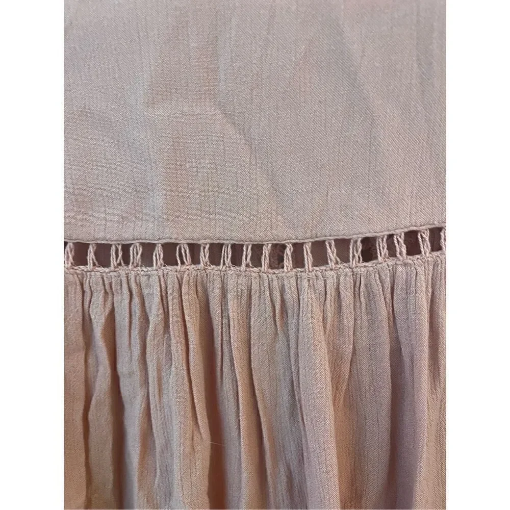 Free People Lace Crochet Top (Sz S)